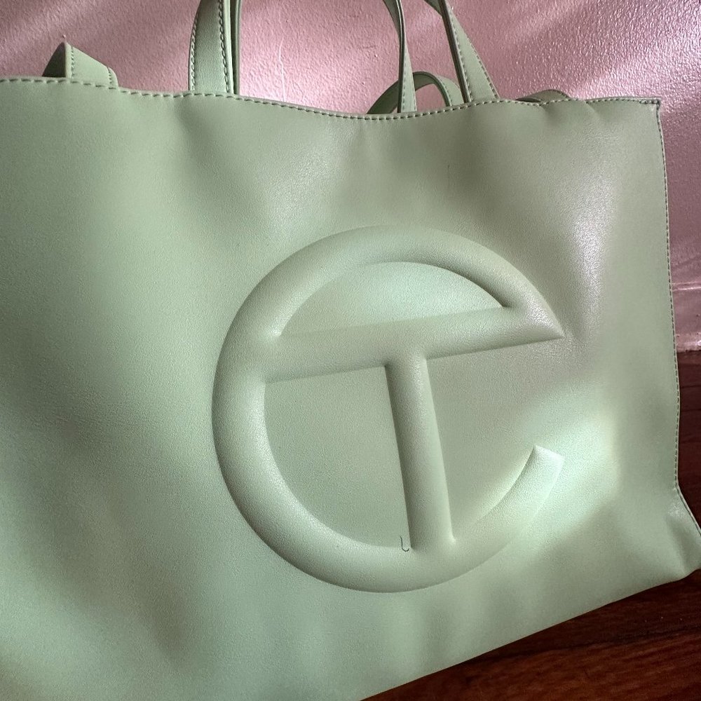 Telfar Double Mint Shopping Bag